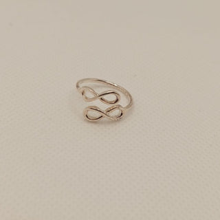 Anillo ajustable infinito plata