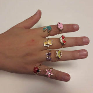 Anillo ajustable infantil varios diseños