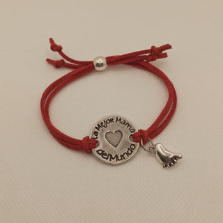 Pulsera antelina "La mejor mamá del mundo"