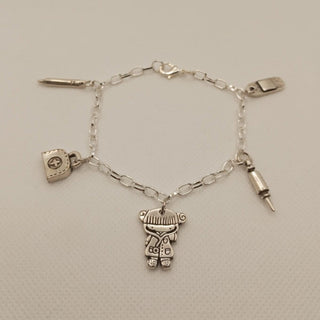 Pulsera cadena con charms personal sanitario