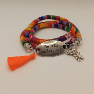 Pulsera étnica "Per a la millor profe" (CATALÁN)