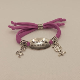 Pulsera lycra "Abuela de una princesa"