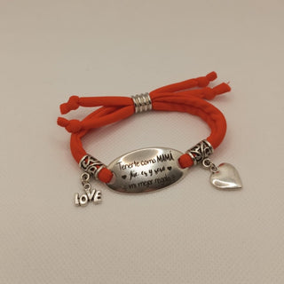 Pulsera lycra "Tenerte como mamá fue, es y será mi mejor regalo"