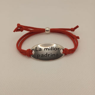 Pulsera antelina "La Millor Padrina" CATALÁN