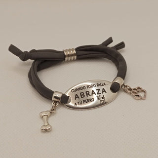 Pulsera lycra "Cuando todo falla...abraza a tu perro"